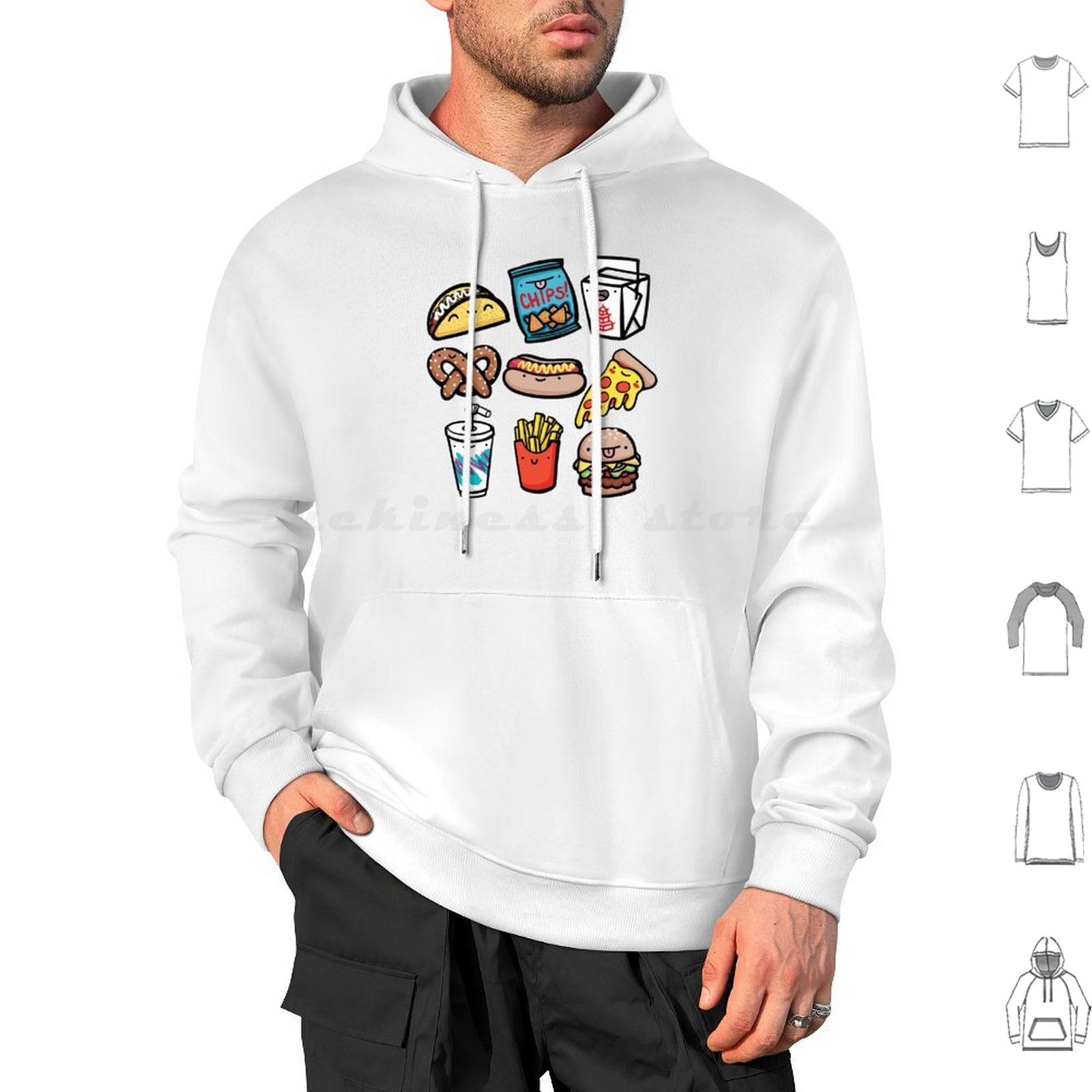 Baby Food Vector - Dudes bébé une pièce à capuche