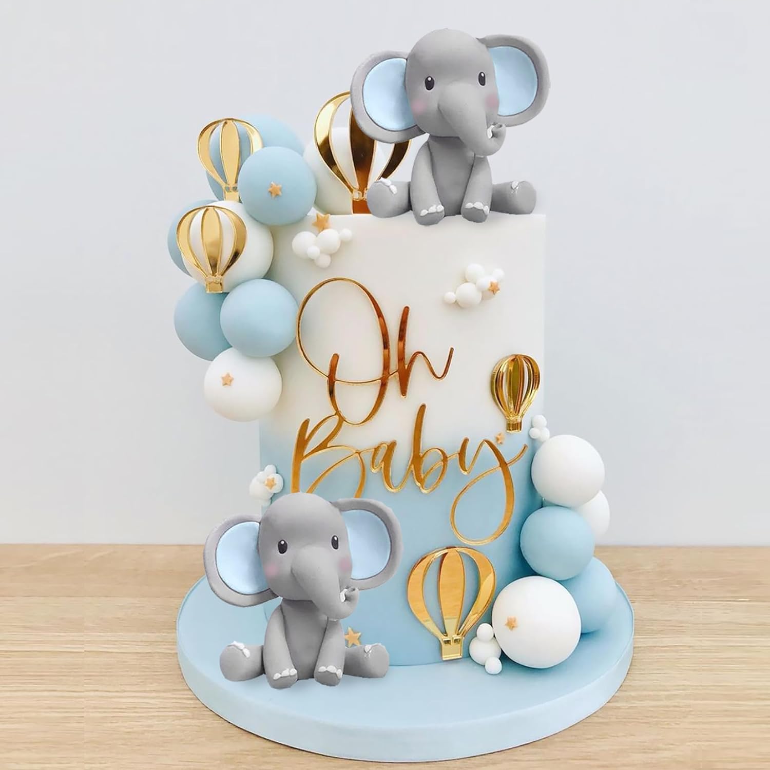 Baby Food Grinder - Décoration de gâteau en forme d'éléphant,