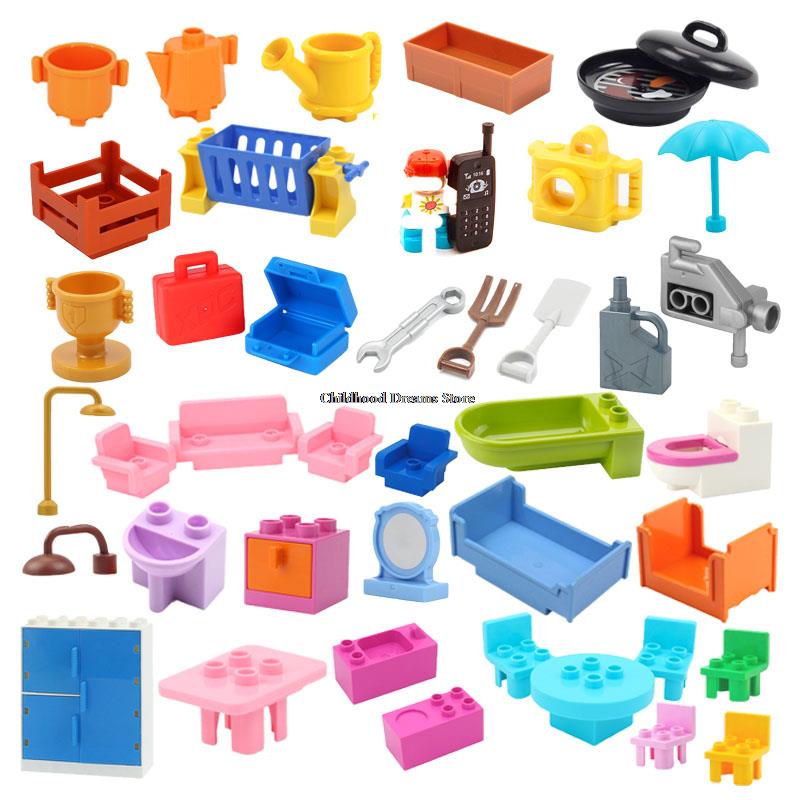 Lego Set City - Gros blocs de construction meubles modèle