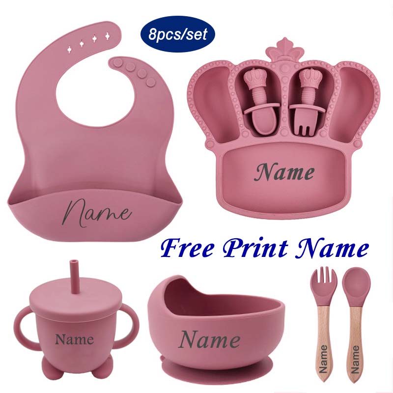 Baby Food Menu - Assiette d'alimentation en silicone pour bébé