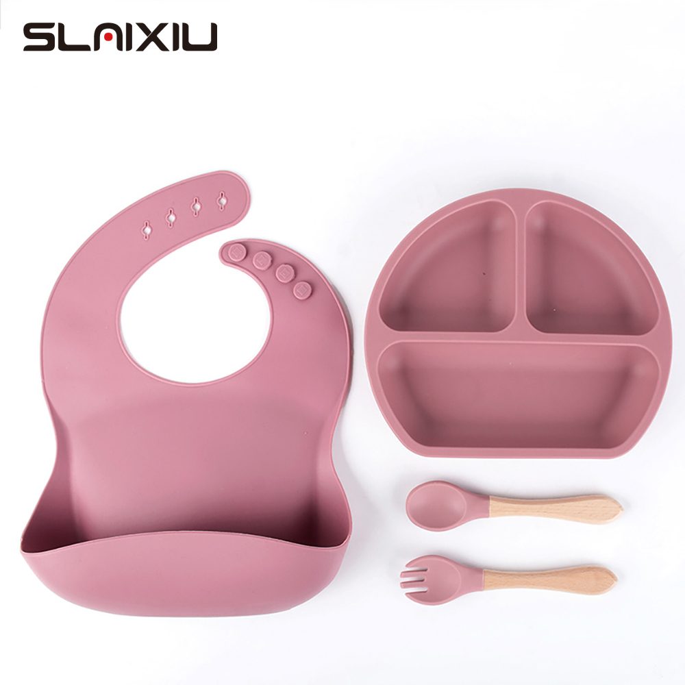 Baby Food Menu - Vaisselle en Silicone pour enfants, ensemble