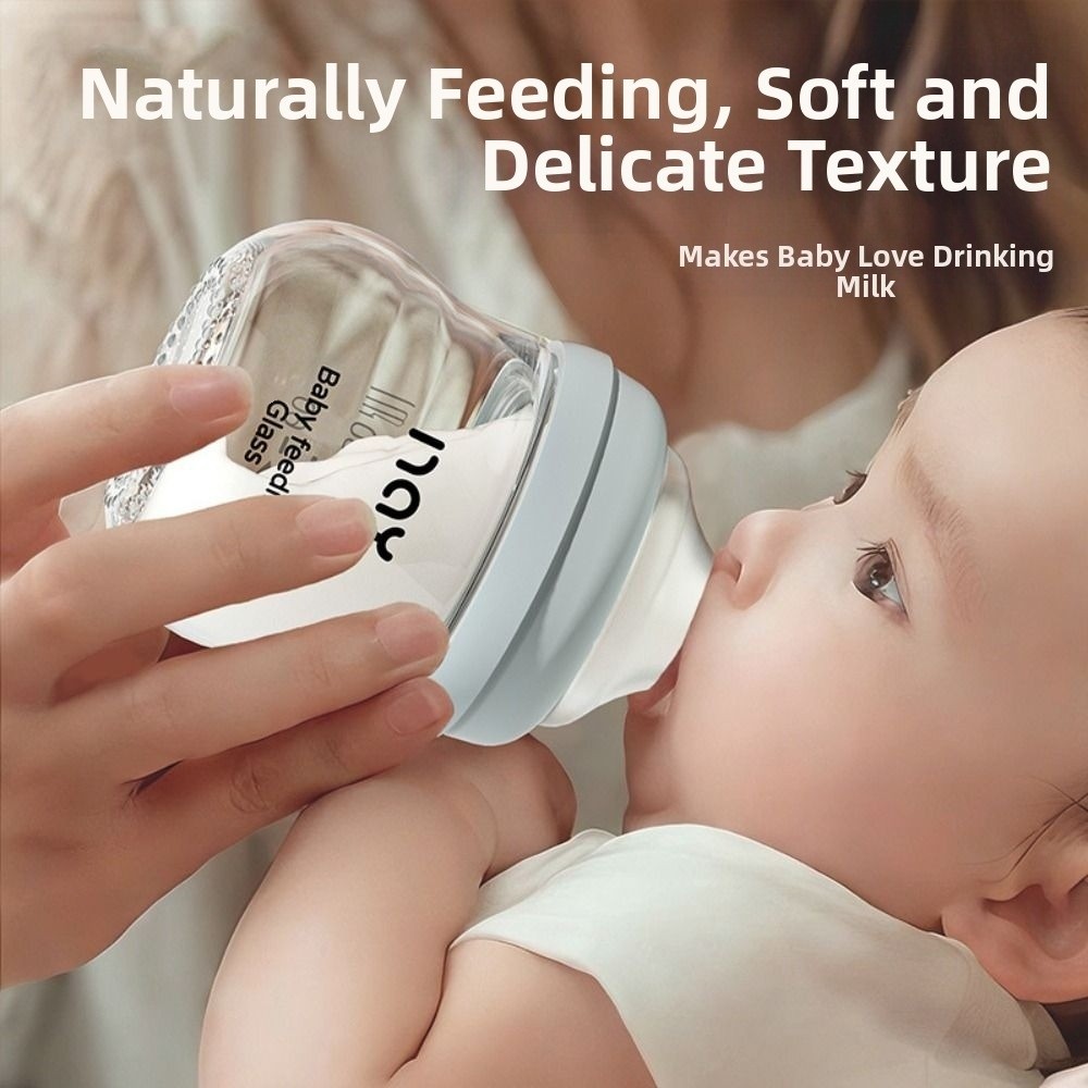 Baby Food Jars - Biberon en verre Anti-flatulence Anti-étouffement biberon