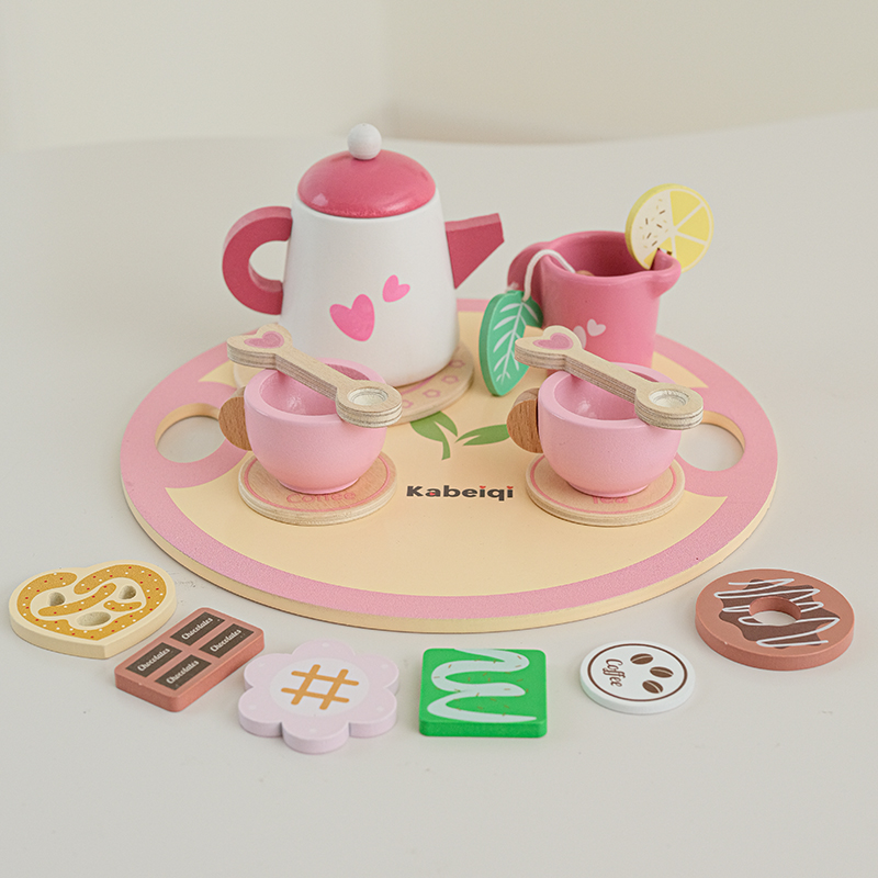 Baby Food Under 1 Year - Service à thé en bois pour
