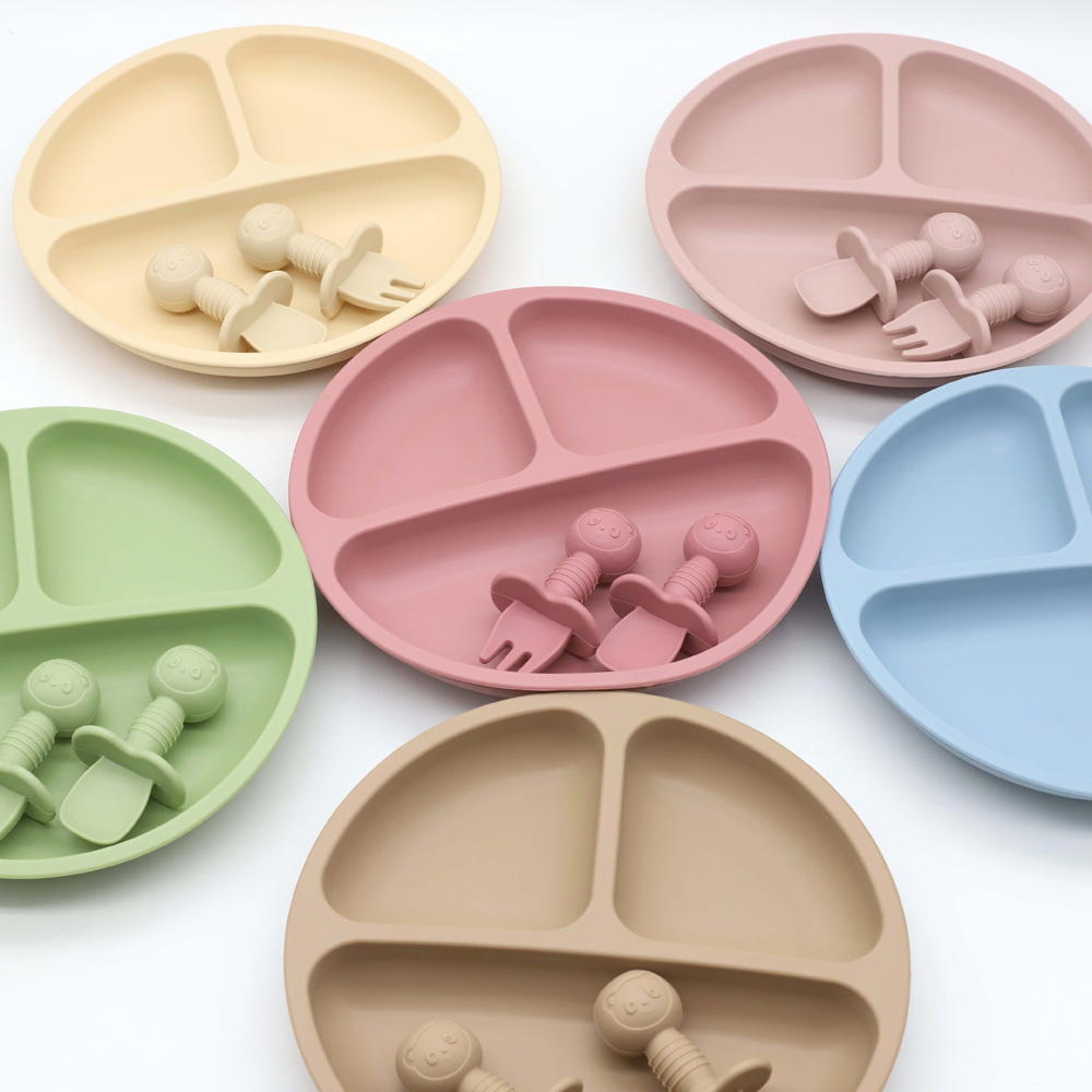 Baby Food Menu - Ensemble de vaisselle en silicone pour