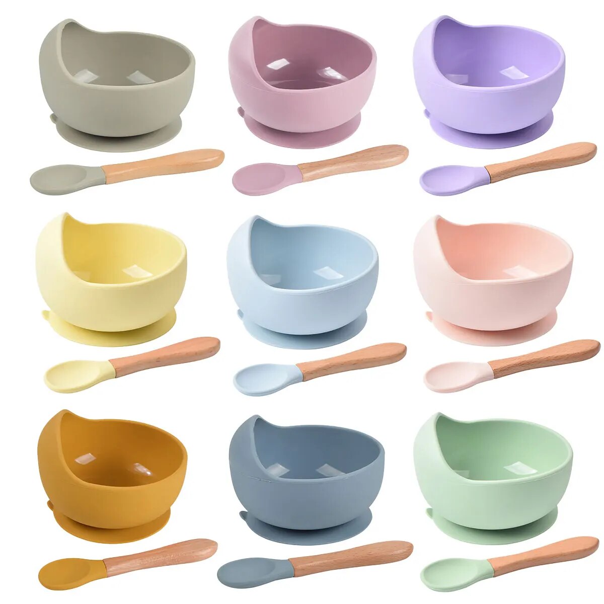 Baby Food Menu - Filles d'alimentation en silicone pour bébé,