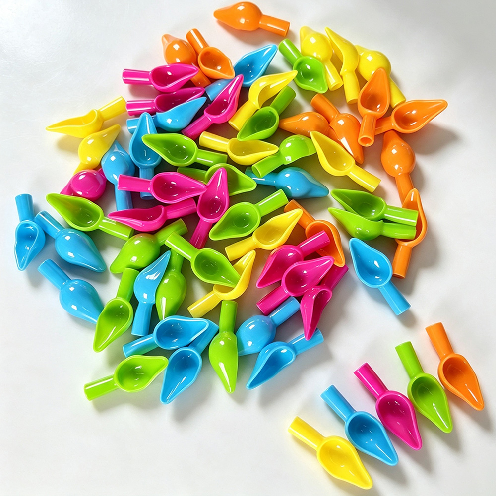Baby Food Grinder - Mini cuillère d'alimentation en plastique colorée,