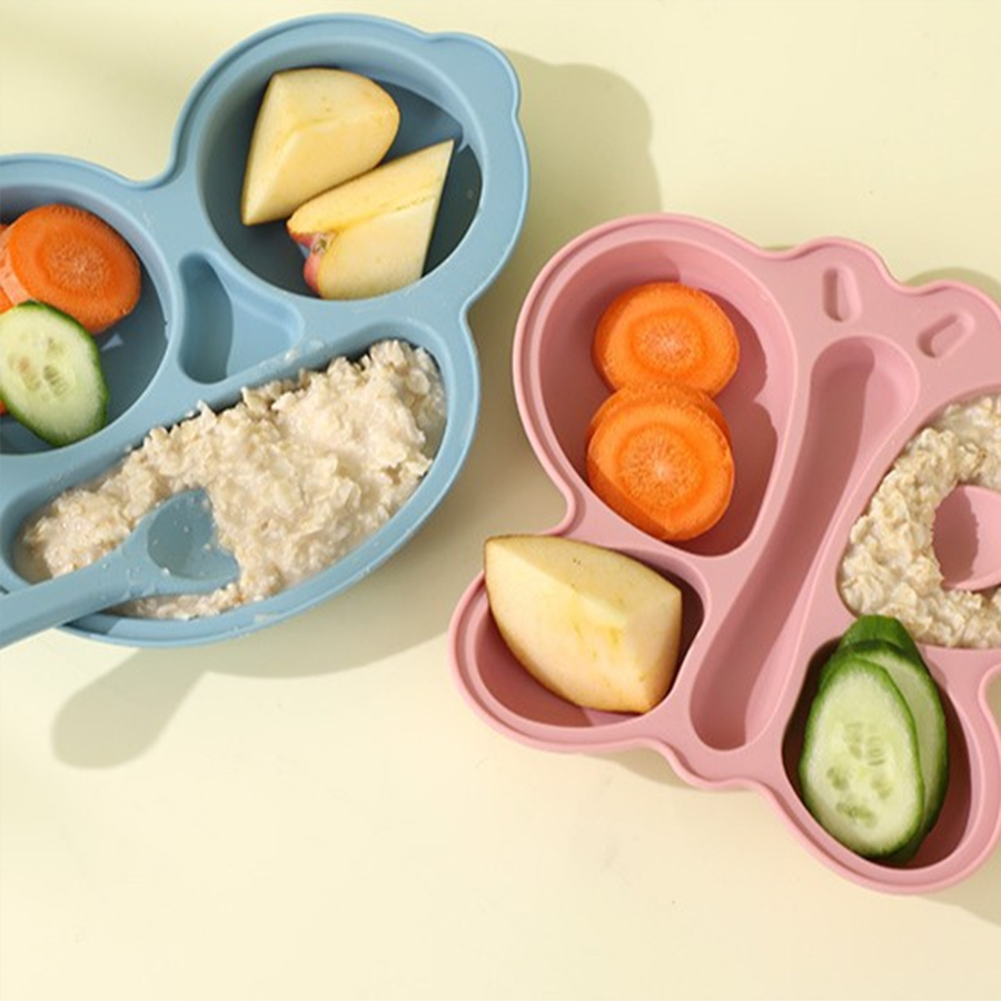 Assiette à manger en Silicone  - Baby Food Menu avis et prix