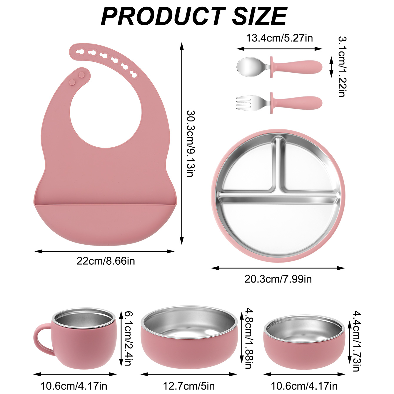 Assiettes détachables en acier - Baby Food Menu avis et prix