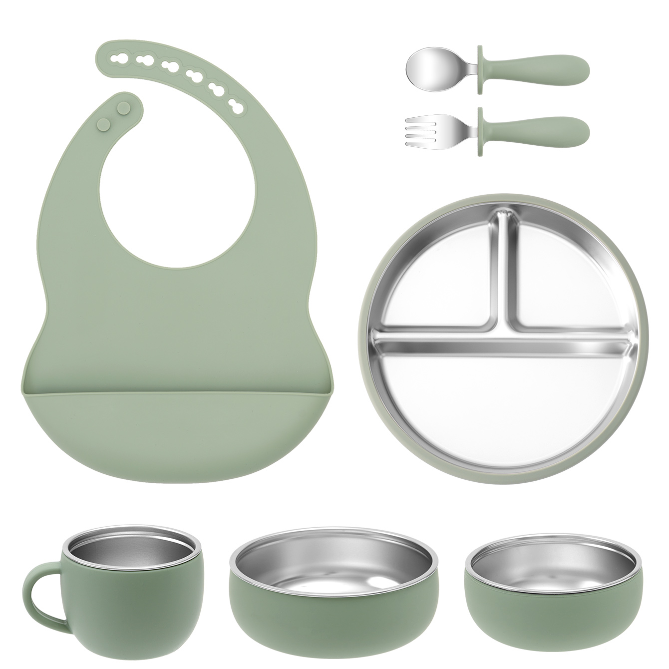 Assiettes détachables en acier - Baby Food Menu avis et prix