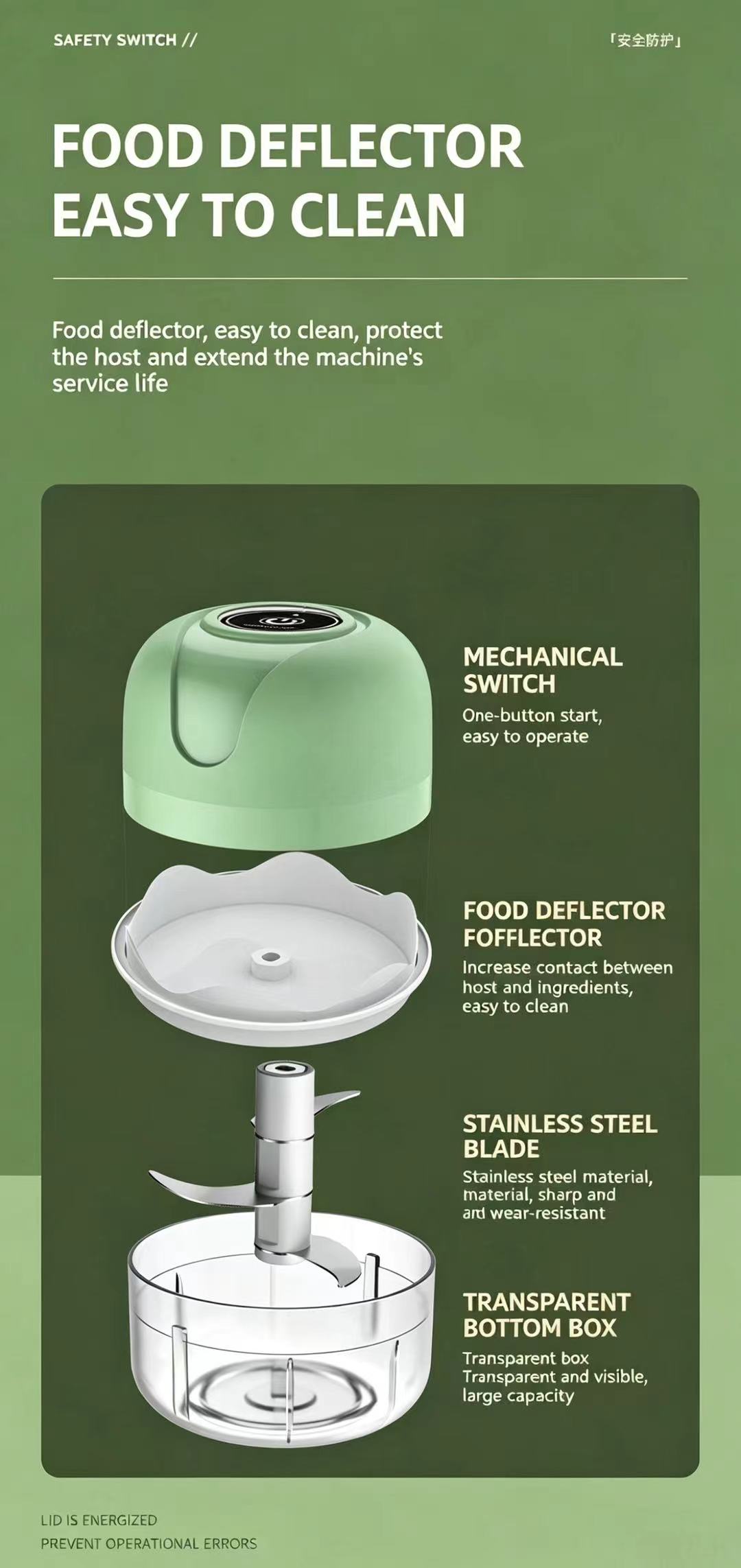 Hachoir à ail électrique recha - Baby Food Grinder avis et prix