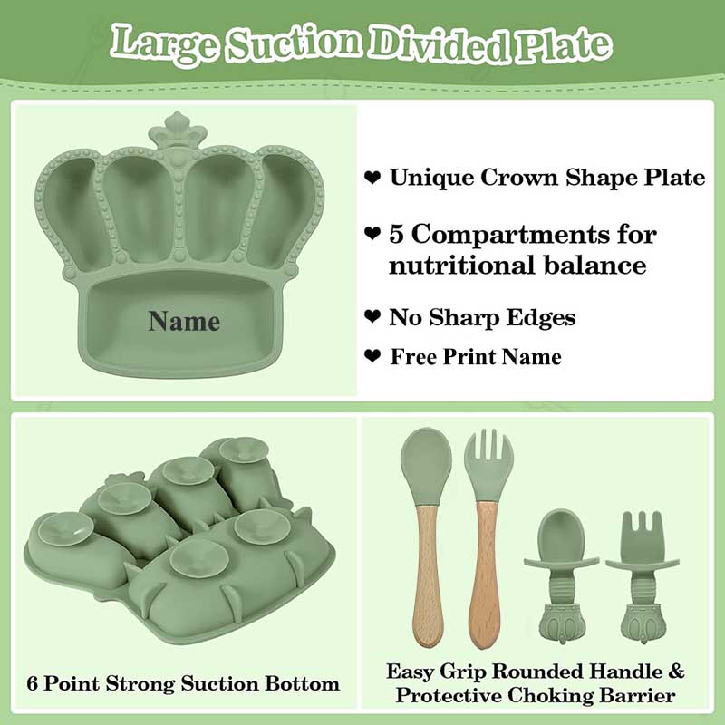 Assiette d'alimentation en sil - Baby Food Menu avis et prix