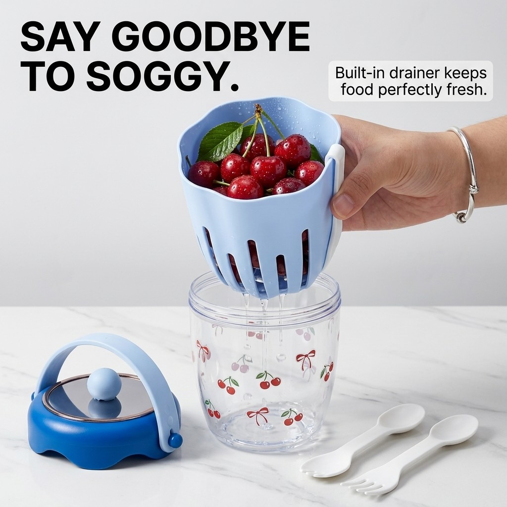 Boîte à salade portable en pla - Baby Food Yogurt avis et prix