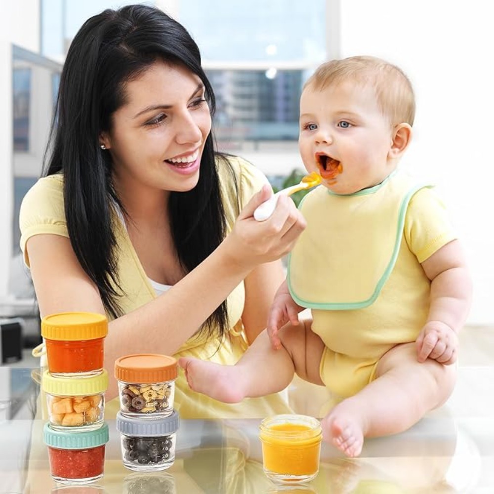 Lot de 6 pots en verre réutili - Baby Food Jars avis et prix