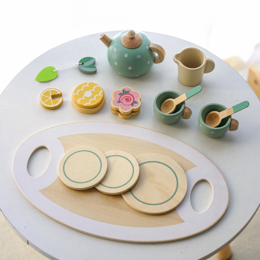 Service à thé en bois pour pet - Baby Food Under 1 Year avis et prix